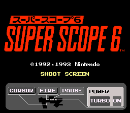 sfc游戏 超级导弹6(日)Super Scope 6 (J)