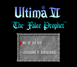 sfc游戏 创世纪6(美)Ultima VI - The False Prophet (U)