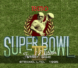 sfc游戏 特库摩超级美式足球3(日)Tecmo Super Bowl III - Final Edition (J)