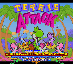 sfc游戏 耀西俄罗斯方块(美)Tetris Attack (U) (M2)