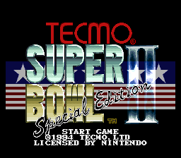sfc游戏 特库摩超级美式足球2(美)Tecmo Super Bowl II - Special Edition (U)