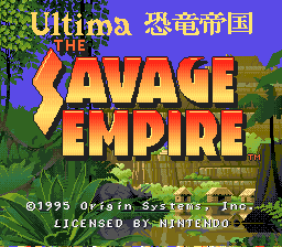 sfc游戏 创世纪恐龙帝国(日)Ultima - Kyouryuu Teikoku (J)