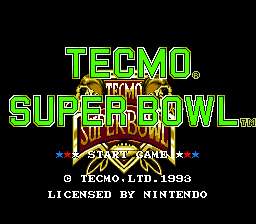 sfc游戏 特库摩超级美式足球(美)Tecmo Super Bowl (U)