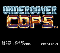 sfc游戏 未来警察(日)Undercover Cops (J)