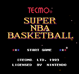 sfc游戏 特库摩超级NBA篮球(美)Tecmo Super NBA Basketball (U)