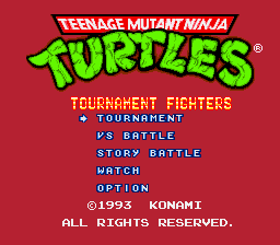 sfc游戏 忍者龟5(美)Teenage Mutant Ninja Turtles - Tournament Fighters (U)