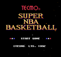 sfc游戏 特库摩超级NBA篮球1.0版(日)Tecmo Super NBA Basketball (J)