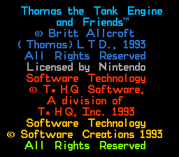 sfc游戏 汤玛斯幼儿教育(欧)Thomas the Tank Engine and Friends (E)