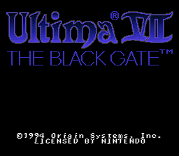 sfc游戏 创世纪7测试版(美)Ultima VII - The Black Gate (U) (Beta)
