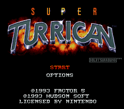sfc游戏 超级战士2测试版(美)Super Turrican 2 (U) (Beta)