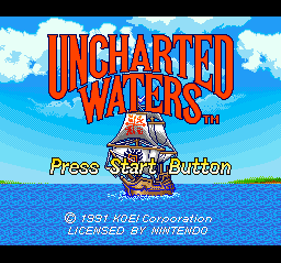 sfc游戏 大航海时代(美)Uncharted Waters (U)