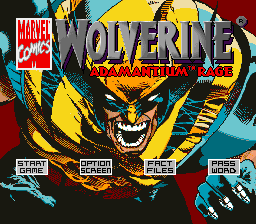 sfc游戏 金刚狼(欧)Wolverine - Adamantium Rage (E)