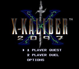 sfc游戏 剑狂测试版(美)X-Kaliber 2097 (U) (Beta)