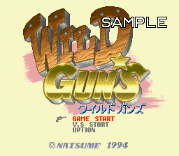 sfc游戏 荒野双枪(日)Wild Guns (J)