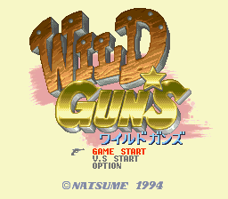 sfc游戏 荒野双枪测试版(日)Wild Guns (J) (Beta)
