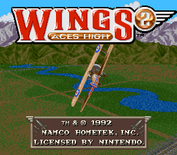 sfc游戏 飞行俱乐部2测试版(美)Wings 2 - Aces High (U) (Beta)