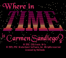 sfc游戏 卡门圣地牙哥Where in Time is Carmen Sandiego (USA) (En,Fr,De,Es,It)