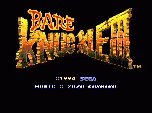 md游戏 怒之铁拳3(日)Bare Knuckle III (Japan)