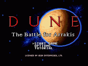 md游戏 沙丘魔堡2(欧)Dune II - The Battle for Arrakis (Europe)