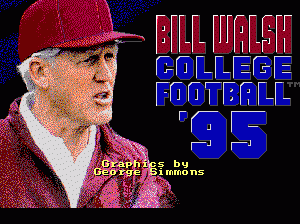 md游戏 比尔渥休足球(美)Bill Walsh College Football 95 (USA)