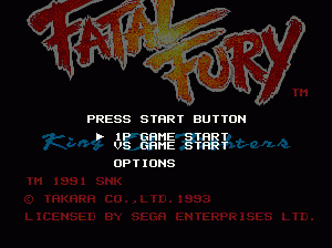 md游戏 饿狼传说(欧)Fatal Fury (Europe)