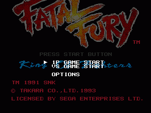md游戏 饿狼传说(美)Fatal Fury (USA)