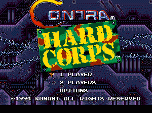 md游戏 魂斗罗(美韩)Contra - Hard Corps (USA, Korea)