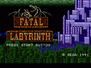 md游戏 致命迷宫(美欧)Fatal Labyrinth (USA, Europe)
