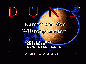 md游戏 沙丘魔堡2(德)Dune II - Kampf um den Wustenplaneten (Germany)