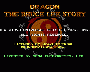 md游戏 龙的传人-李小龙传说(欧)Dragon - The Bruce Lee Story (Europe)