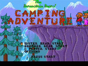 md游戏 卷毛熊露营冒险(美)Berenstain Bears' Camping Adventure, The (USA)