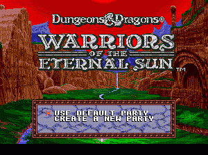 md游戏 龙与地下城（欧美）Dungeons & Dragons - Warriors of the Eternal Sun (USA, Europe)