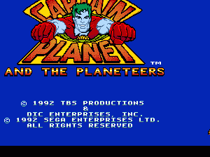 md游戏 外星指挥官(美)Captain Planet and the Planeteers (USA)
