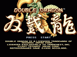 md游戏 双截龙(美欧)Double Dragon (USA, Europe)