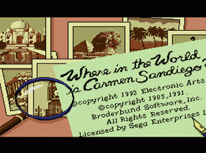 md游戏 风光观赏(B)Where in the World Is Carmen Sandiego (Brazil) (Es,Pt)