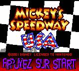 gbc游戏 Mickey's Speedway USA