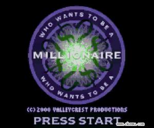 gbc游戏 0654 - 百万大富翁 (Who wants to be a Millionaire - 2nd Edition) 美版