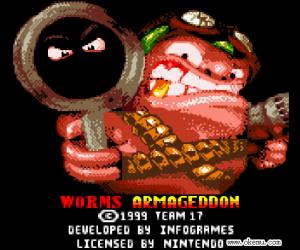 gbc游戏 0269 - 百战天虫-末日浩劫 (Worms Armageddon) 欧版