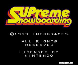 gbc游戏 0282 - 终极滑雪 (Supreme Snowboarding) 欧版