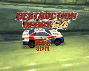 n64游戏 N64德比破坏赛车[欧]Destruction Derby 64 (Europe) (En,Fr,De)