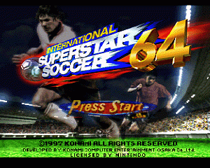n64游戏 N64国际超级明星足球[欧]International Superstar Soccer 64 (Europe)
