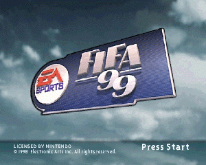n64游戏 FIFA足球99[欧]FIFA 99 (Europe) (En,Fr,De,Es,It,Nl,Pt,Sv)