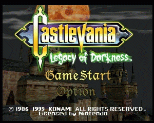 n64游戏 恶魔城默示录外传[美]Castlevania - Legacy of Darkness (USA)