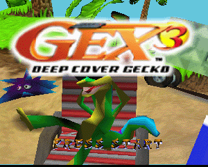n64游戏 超级杰克龙3[欧]Gex 3 - Deep Cover Gecko (Europe) (En,Es,It)