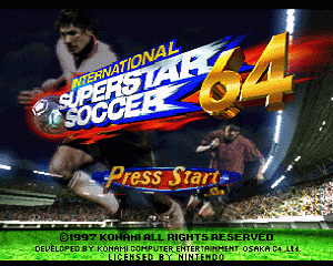 n64游戏 N64国际超级明星足球[美]International Superstar Soccer 64 (USA)