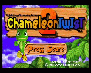 n64游戏 变色龙2[欧]Chameleon Twist 2 (Europe)