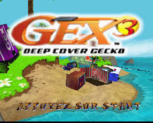 n64游戏 超级杰克龙3[欧]Gex 3 - Deep Cover Gecko (Europe) (Fr,De)