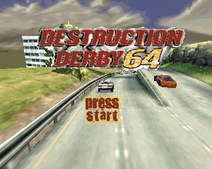 n64游戏 N64德比破坏赛车[美]Destruction Derby 64 (USA)