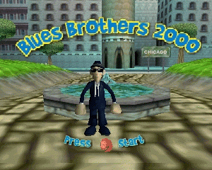 n64游戏 布鲁斯兄弟2000[欧]Blues Brothers 2000 (Europe) (En,Fr,De,Es,It,Nl)