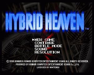 n64游戏 混沌天堂[美]Hybrid Heaven (USA)